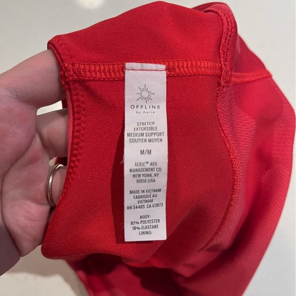 OFFLINE by Aerie | Camo Sports Bra in Red/Pink Size Medium - Picture 4 of 5